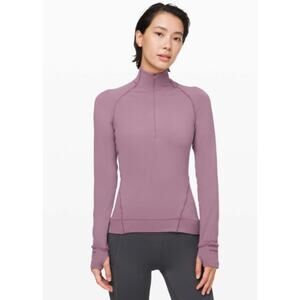 Lululelmon / side pockets/ half zip /Frosted Mulberry /Outrun the elements